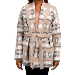 Tahari Southwestern cardigan sweater